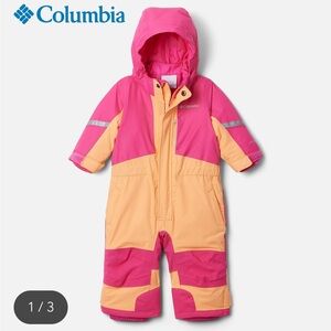 Columbia Pink and Orange Kids Snowsuit